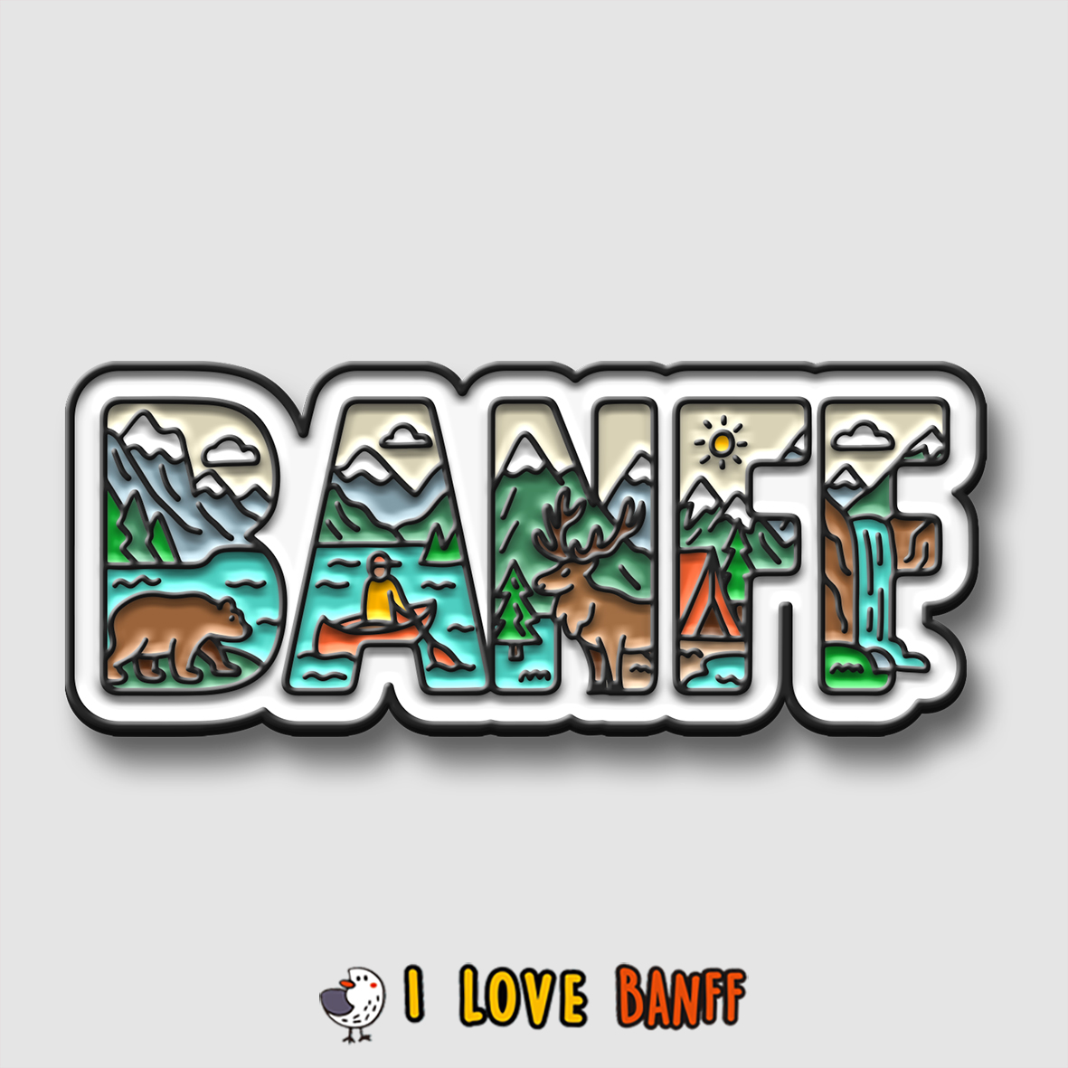 Banff Font Magnet - BUN STUDIO
